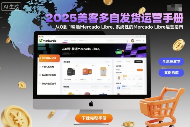 2025美客多自发货运营手册：从0到1精通Mercado Libre，系统性的Mercado Libre运营指南-jixi