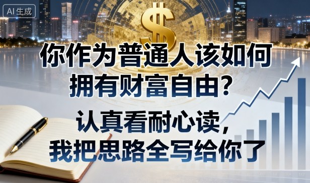 付费文章：你作为普通人该如何拥有财富自由？认真看耐心读，我把思路全写给你了-jixi