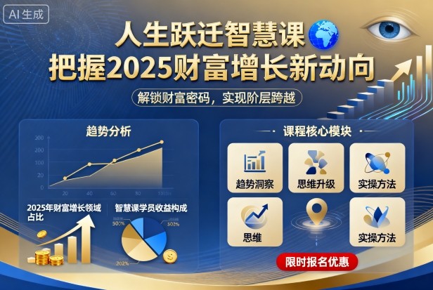 人生跃迁智慧课，把据2025财富增长新动向-jixi