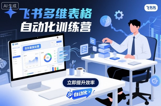 飞书多维表格自动化训练营，手把手教你告别重复处理，用多维表格开启高效办公新模式-jixi