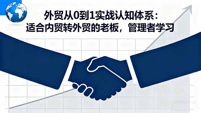 外贸从0到1实战认知体系：适合内贸转外贸的老板，管理者学习-jixi