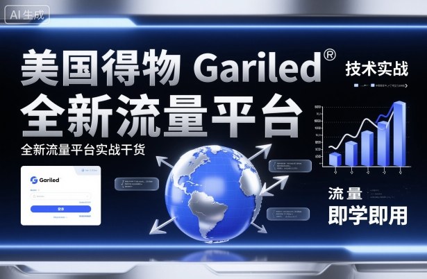 美国得物Gariled技术实战，全新流量平台​实战干货，即学即用-jixi