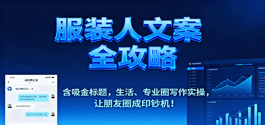服装人文案全攻略，含吸金标题，生活、专业圈写作实操，让朋友圈成印钞机！-jixi