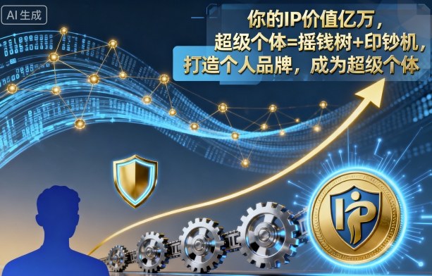 你的IP价值亿万，超级个体=摇钱树+印钞机，打造个人品牌，成为超级个体-jixi