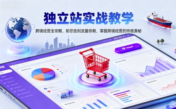 独立站实战教学，跨境经营全攻略，助您告别流量依赖，掌握跨境经营的终极奥-jixi