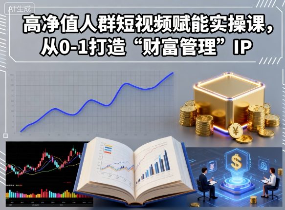 高净值人群短视频赋能实操课，从0-1打造“财富管理”IP-jixi