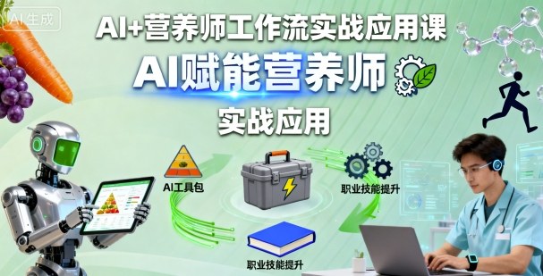 AI+营养师工作流实战应用课，AI赋能营养师-jixi