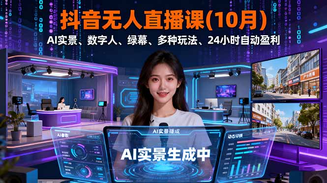 抖音无人直播课(10月-jixi