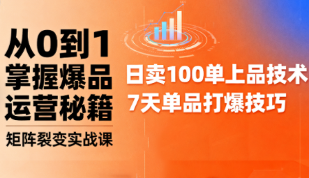 抖音小店爆品打造与矩阵裂变实战课-jixi