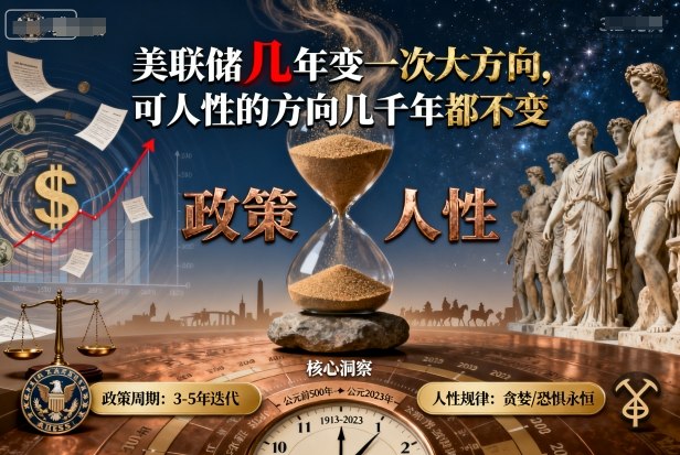 付费文章：美联储几年变一次大方向，可人性的方向几千年都不变-jixi