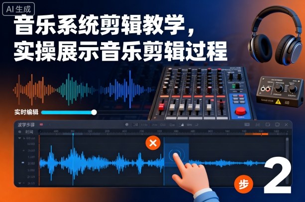 音乐系统剪辑教学，实操展示音乐剪辑过程-jixi