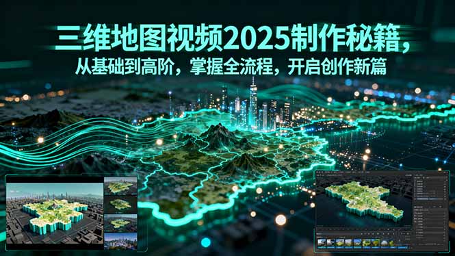 三维地图视频2025制作秘籍，从基础到高阶，掌握全流程，开启创作新篇-jixi