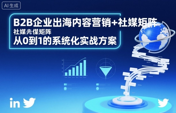 B2B企业出海内容营销+社媒矩阵，从0到1的系统化实战方案-jixi