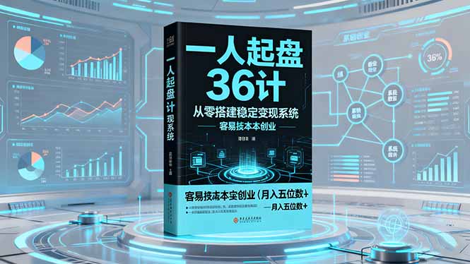 一人起盘36计：从零搭建稳定变现系统，实现低成本创业，月入五位数+-jixi