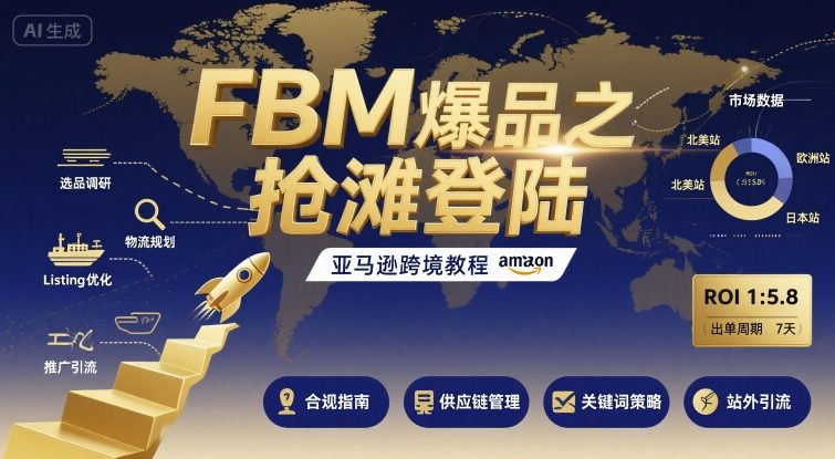 FBM爆品之抢滩登陆-亚马逊跨境教程-jixi