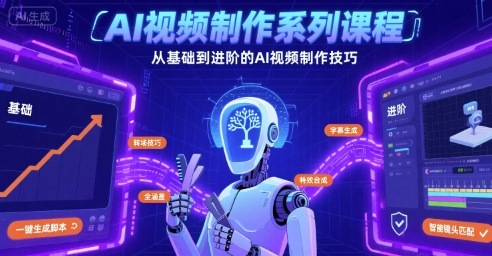 AI视频制作系列课程，从基础到进阶的AI视频制作技巧全涵盖-jixi