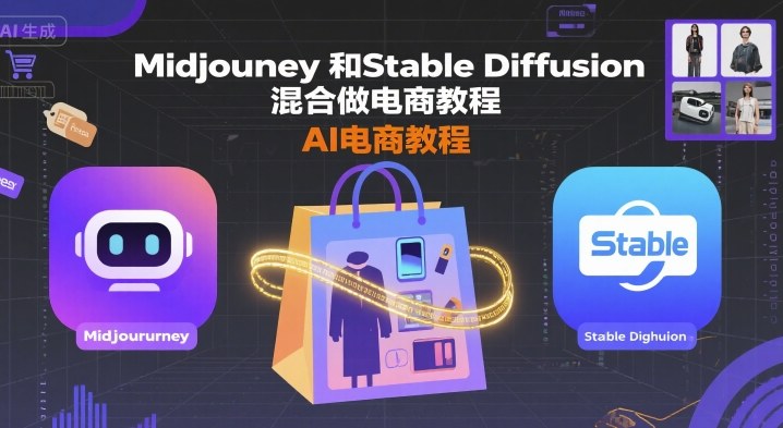 Midjourney和Stable Diffusion混合做电商教程-ai电商教程-jixi