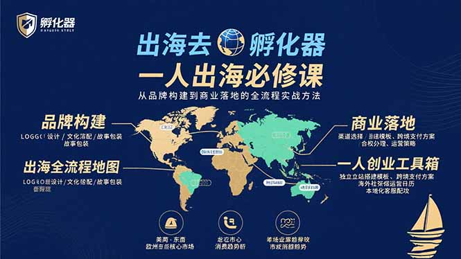 出海去 孵化器 一人出海必修课：从品牌构建到商业落地的全流程实战方法-jixi
