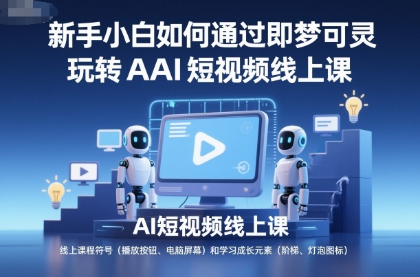 新手小白如何通过即梦可灵玩转AI短视频线上课-jixi
