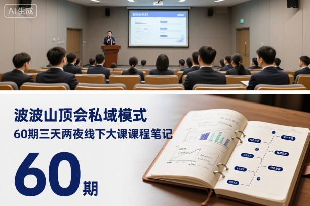 波波山顶会私域模式60期三天两夜线下大课课程笔记(文档)-jixi