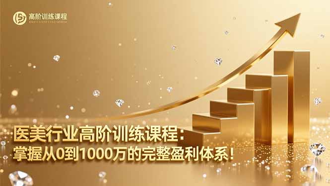 医美行业高阶训练课程：掌握从0到1000万的完整盈利体系！-jixi