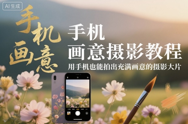 手机画意摄影教程，用手机也能拍出充满画意的摄影大片-jixi