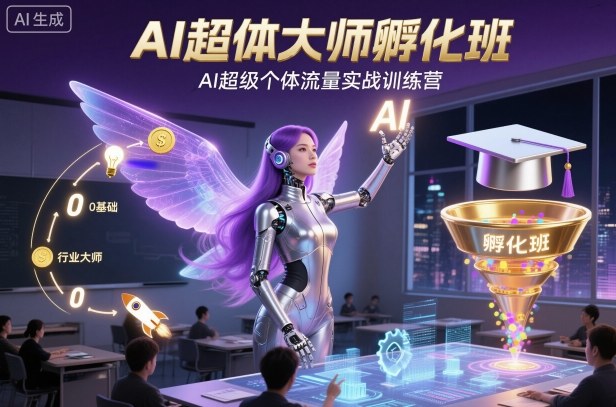 AI超体大师孵化班，AI超级个体流量实战训练营-jixi