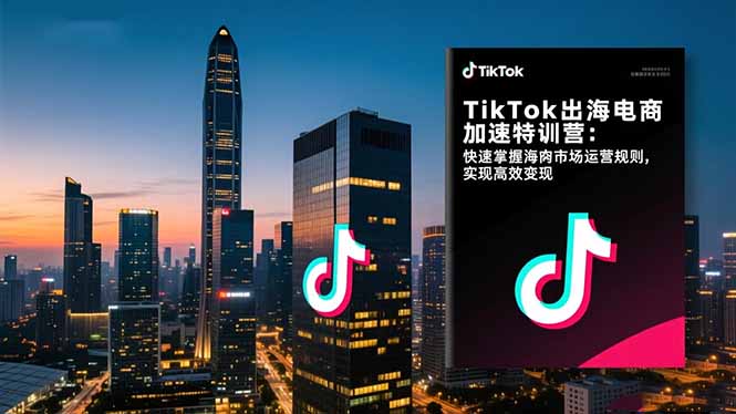 TikTok出海电商加速特训营：快速掌握海外市场运营规则，实现高效变现-jixi