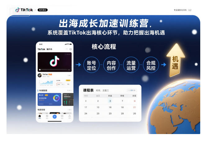 出海成长加速训练营，系统覆盖TikTok出海核心环节，助力把握出海机遇(更新)-jixi