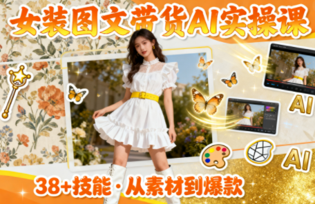 女装图文带货的AI实操课-jixi