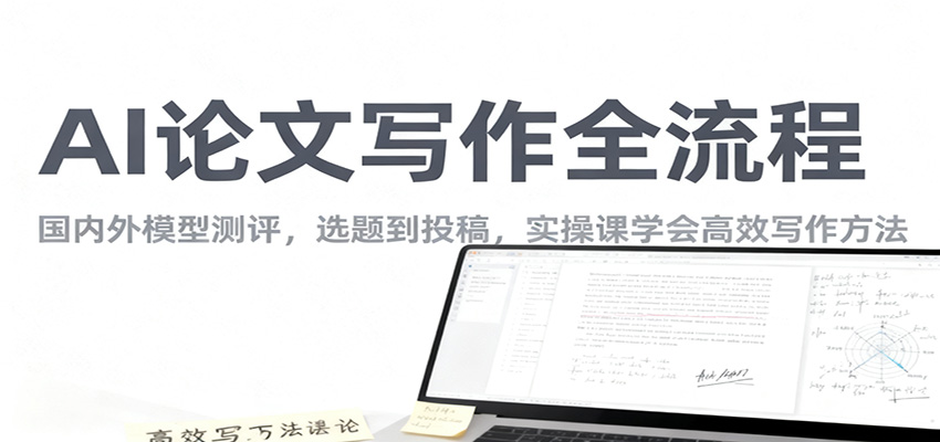 AI论文写作全流程，国内外模型测评，选题到投稿，实操课学高效写作方法-jixi