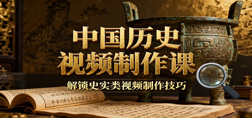 中国历史视频制作课：疆域地图集+参考文案+练习素材，解锁史实类视频制作技巧-jixi
