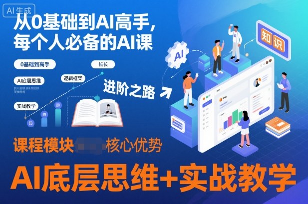 从0基础到AI高手，每个人必备的AI课，AI底层思维+实战教学-jixi